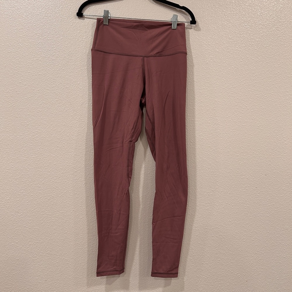 Colorfulkoala Highโ Waisted Yoga Pants Mauve Plum Full Length Leggings Large